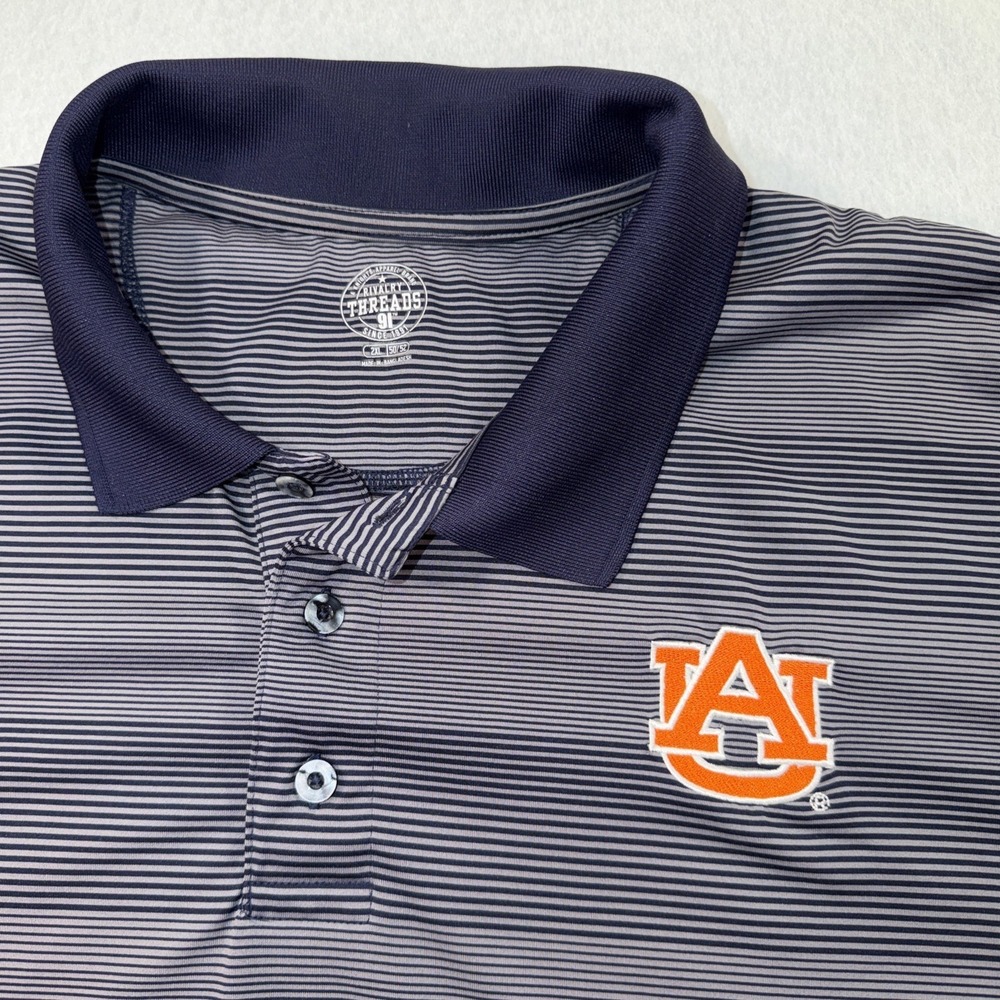 Rivalry Threads Auburn University Embroidered Golf Polo Performance 2X Active